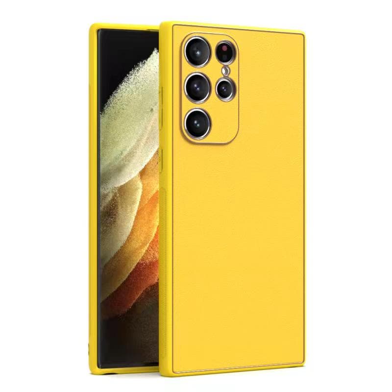 Husa Yolo » Samsung A04s, Eco-Leather, TPU Edge, Yellow 1