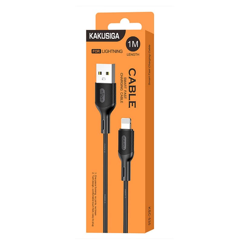 Kaku (KSC-535) - Cablu Date si Incarcare, USB-A la Lightning, 18W, 2.4A, 1m, Black 1