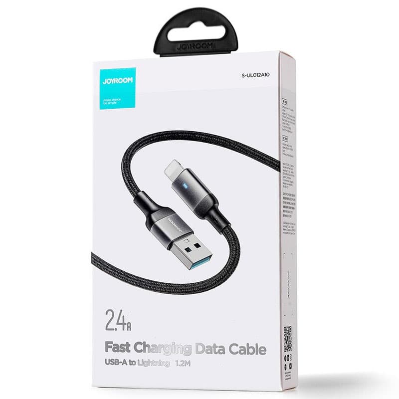Joyroom (S-A10) - Cablu Date si Incarcare, USB la Lightning, 3A, Braided, 1.2m, Black 1