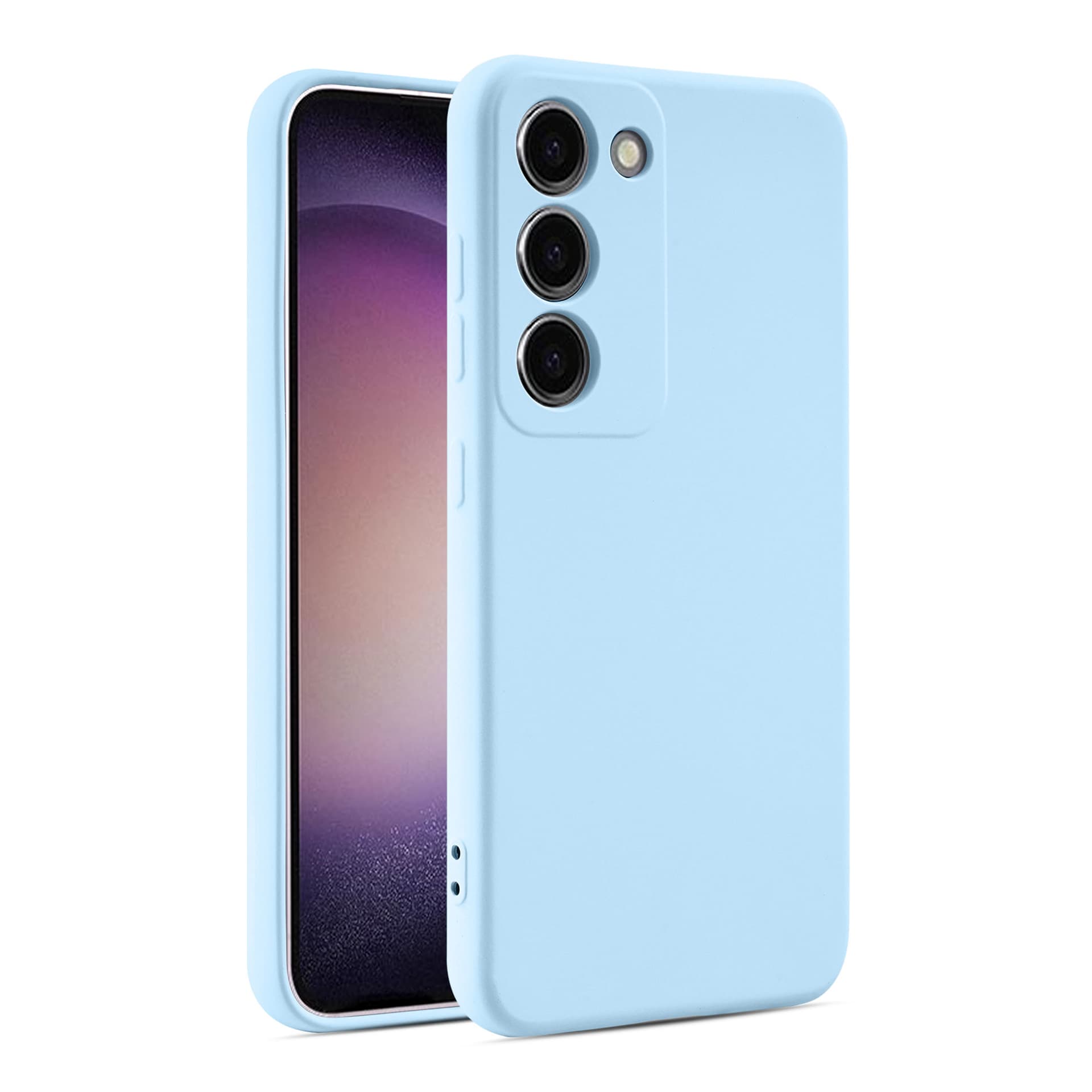 Husa Honor X8B Luxury Silicone, catifea in interior, protectie camera, Blue