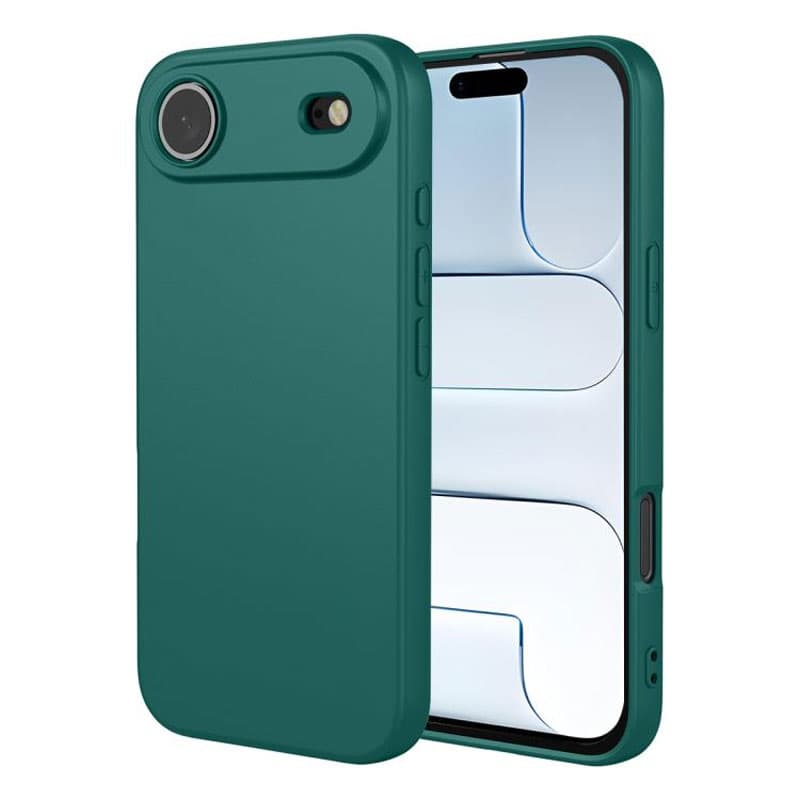 Husa Soft » iPhone 17 Air, MicroFiber, TPU, Dark Green 1