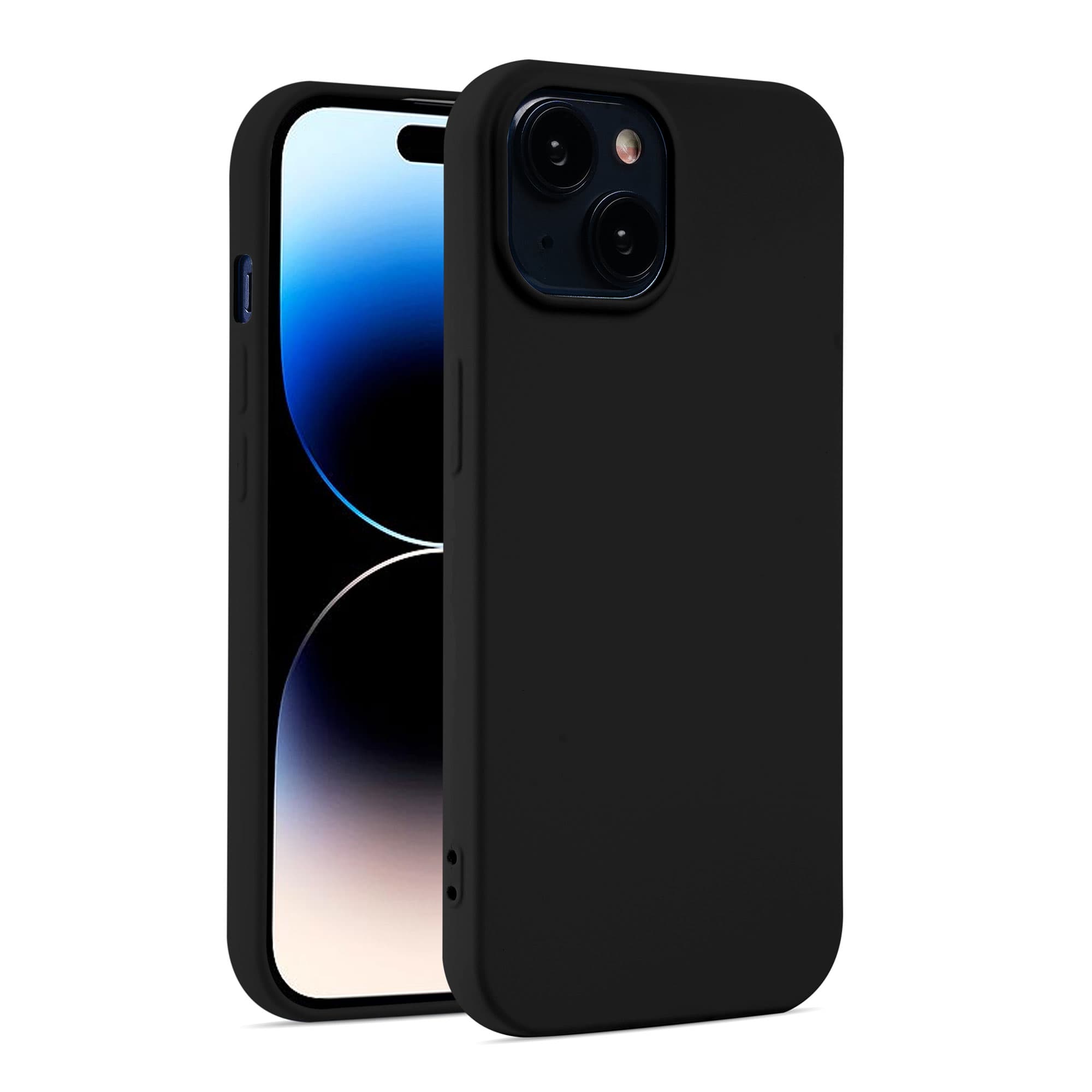 Husa Soft » iPhone 15 Pro Max, MicroFiber, TPU, Pure Black 1