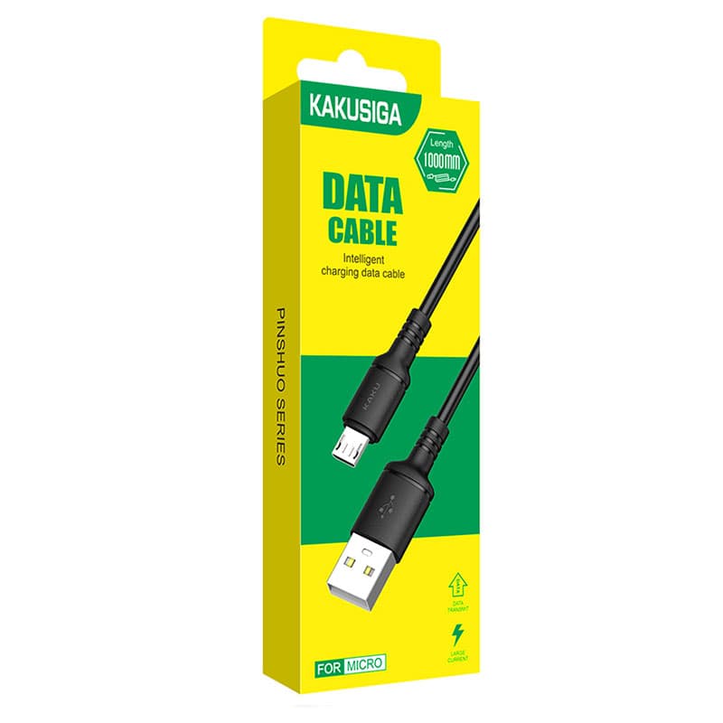 Kaku (KSC-419) - Cablu Date si Incarcare, USB-A la MicroUSB, 18W, 2.4A, 1m, Black 1