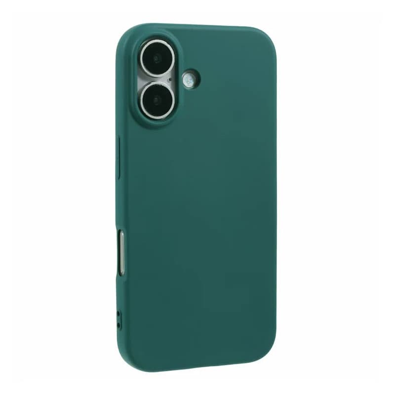 Husa Soft » iPhone 16, MicroFiber, TPU, Dark Green 1