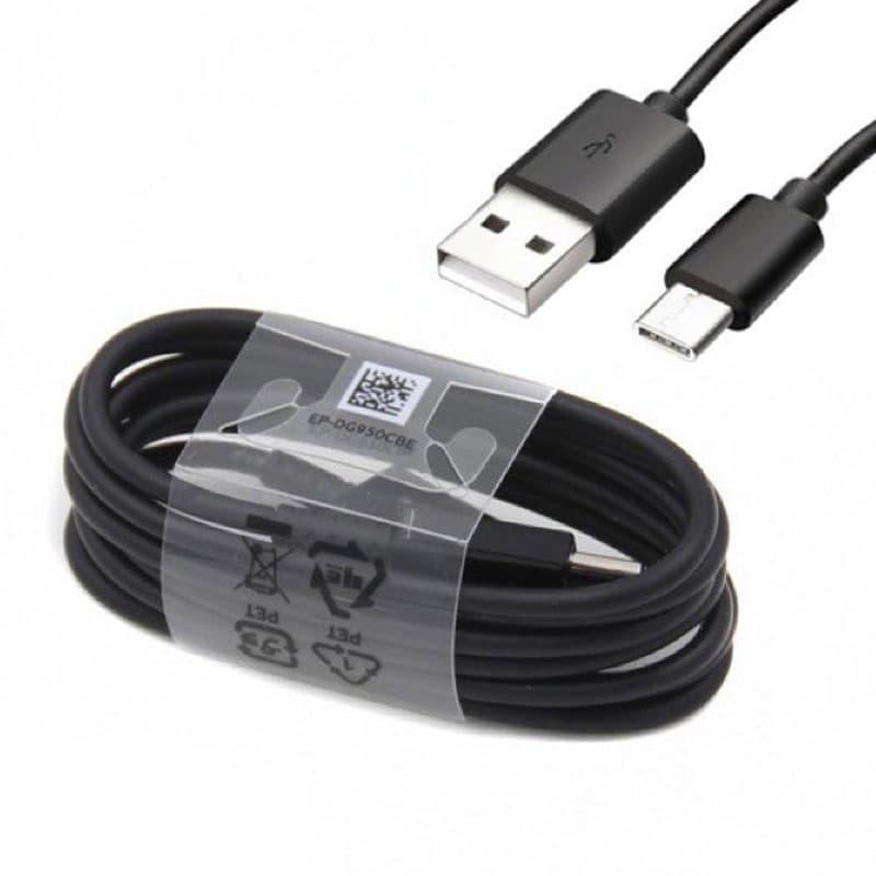OEM (DG950XB) - Cablu Date si Incarcare, USB-A la USB-C, 2.1A, 1m, Black [BULK] 1