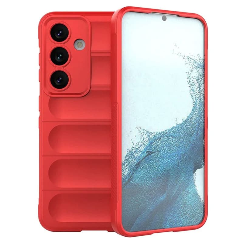 Husa Samsung Galaxy A15, Wave Silicone, protectie camera, catifea in interior, pure red 1