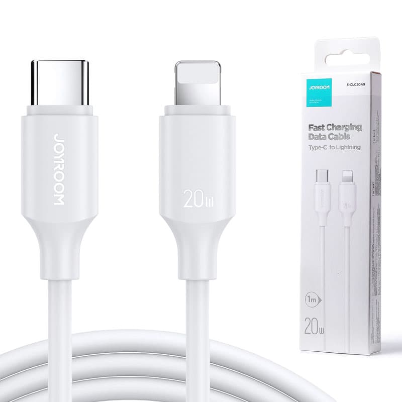 Joyroom (S-CL020A9) - Cablu Date si Incarcare, USB-C la Lightning, PD20W, QC3.0, 1m, White 1
