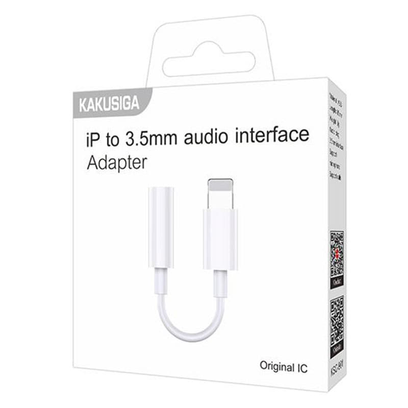 Kaku (KSC-901) - Cablu Audio, Lightning la Jack 3.5mm (F) - Original IC, 85cm, White 1