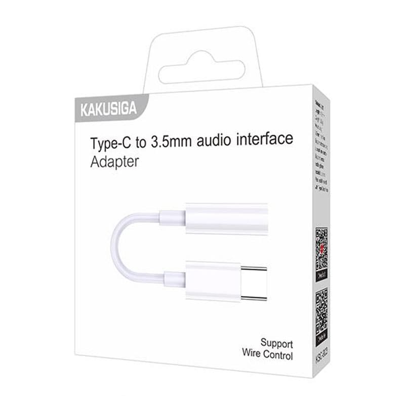 Kaku (KSC-903) - Cablu Audio, USB-C la Jack 3.5mm (F) - 2m, White 1