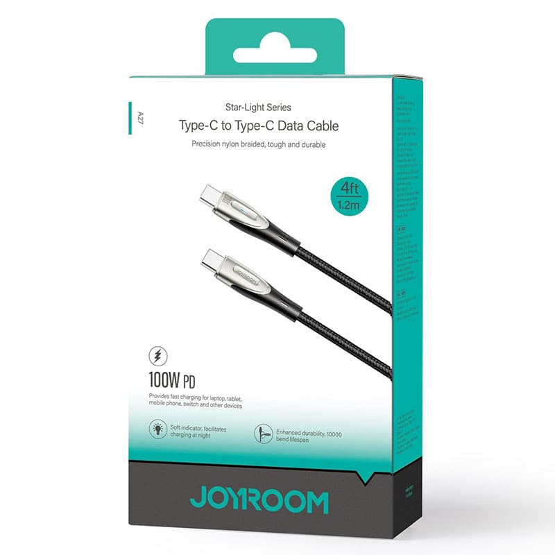 Joyroom (A31-CL3) - Cablu Date si Incarcare, USB-C la Lightning, PD30W, QC3.0, LED, 1.2m, Black 1