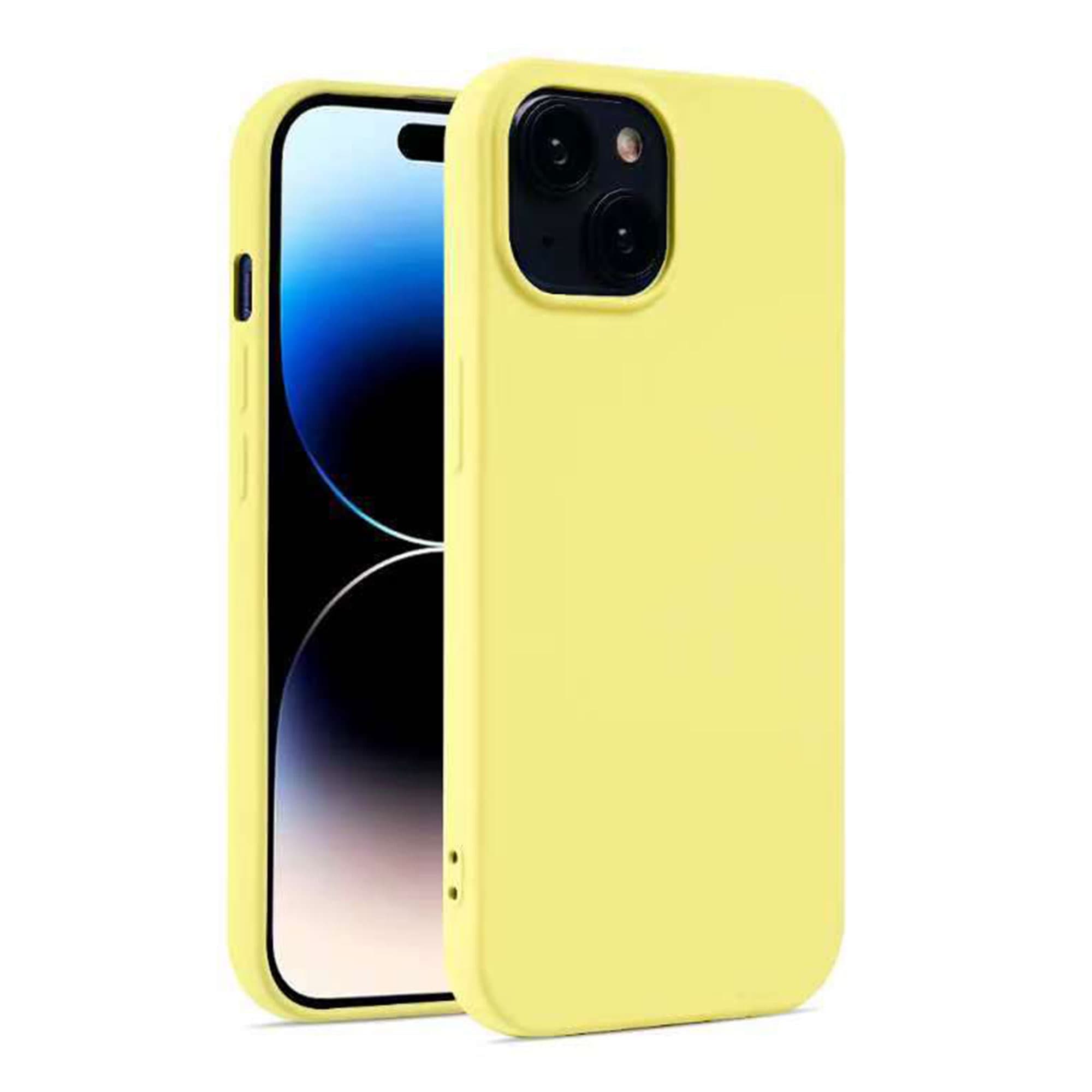 Husa Soft » iPhone 14 Pro, MicroFiber, TPU, Neon Yellow 1