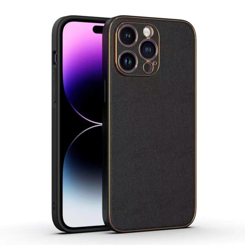 Husa Yolo » iPhone 11 Pro Max, Eco-Leather, TPU Edge, Black 1