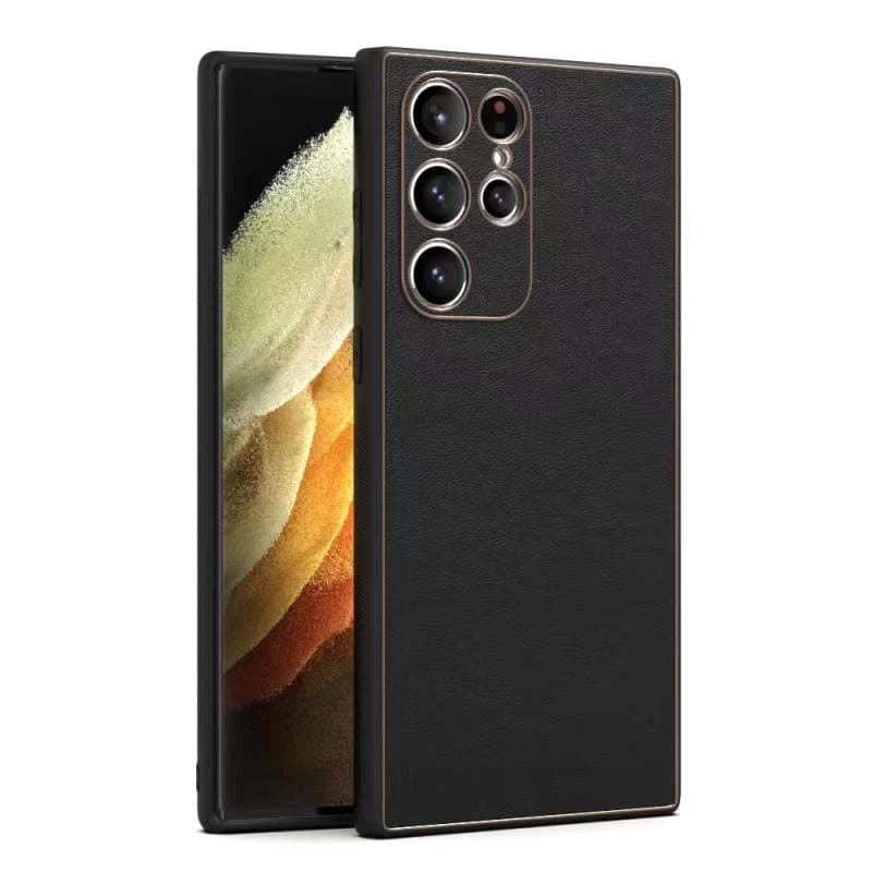 Husa Yolo » Xiaomi Redmi Note 12 4G, Eco-Leather, TPU Edge, Black