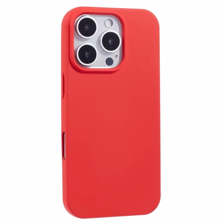 Husa Soft » iPhone 16 Pro, MicroFiber, TPU, Pure Red 1
