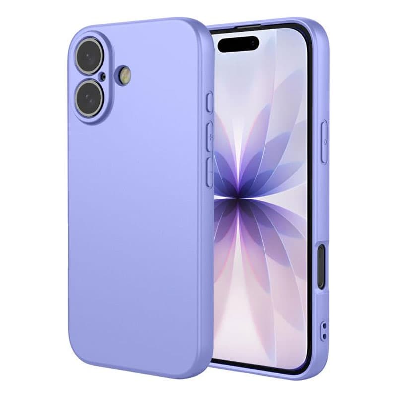 Husa Soft » iPhone 17, MicroFiber, TPU, Pastel Lila 1