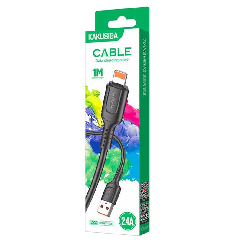 Kaku (KSC-805) - Cablu Date si Incarcare, USB-A la Lightning, 18W, 2.4A, 1m, Black 1
