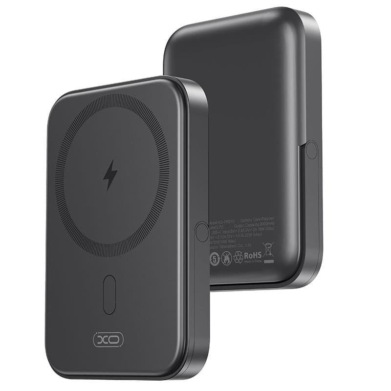 XO (PR242) - Baterie Externa, PD20W, Stand U-shape, 5000mAh, Fast Charge, Black 1