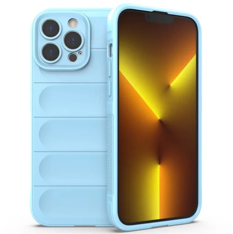 Husa Wave » iPhone 15 Pro Max, Grip Microfiber, ShockProof, Sky Blue 1