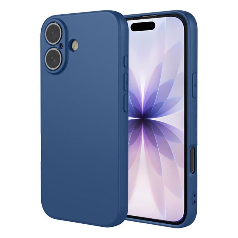 Husa Soft » iPhone 17, MicroFiber, TPU, Navy Blue 1
