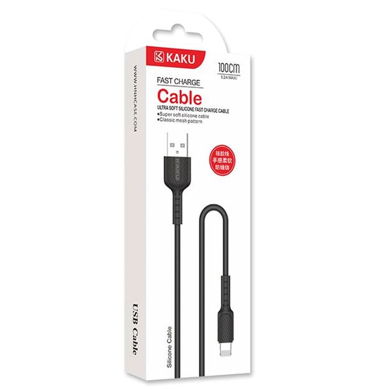 Kaku (KSC-111) - Cablu Date si Incarcare, USB-A la Lightning, 18W, 2.4A, 1m, Black 1