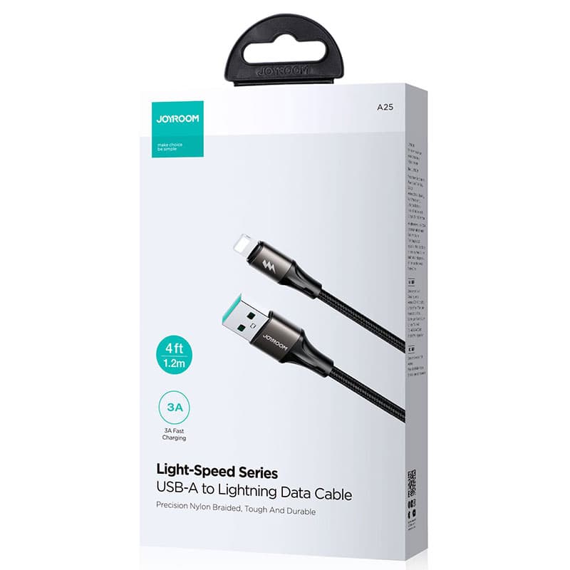 Joyroom (S-A25) - Cablu Date si Incarcare, USB la Lightning, 3A, 1.2m, Black 1