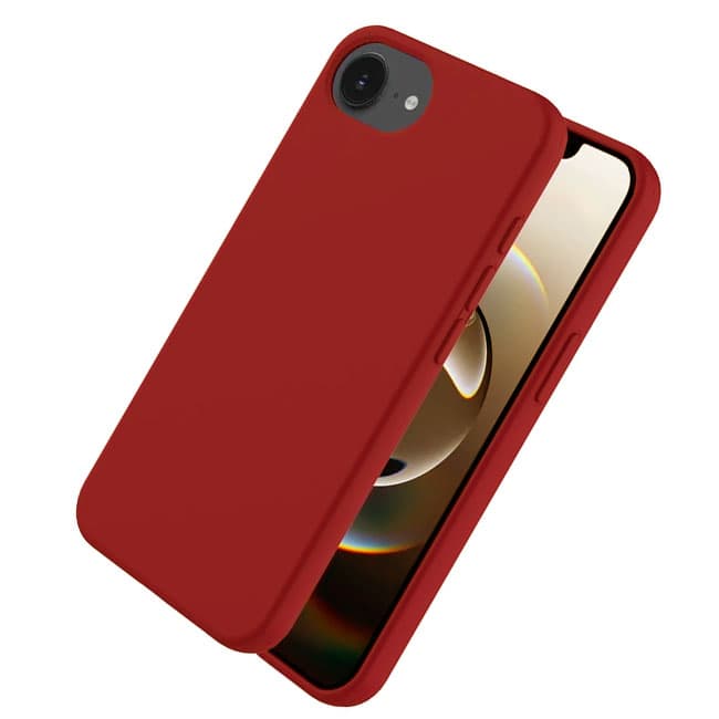 Husa Soft » iPhone 16e, MicroFiber, TPU, Brick Red 1