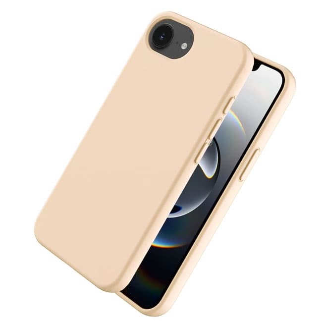 Husa Soft » iPhone 16e, MicroFiber, TPU, Beige 1