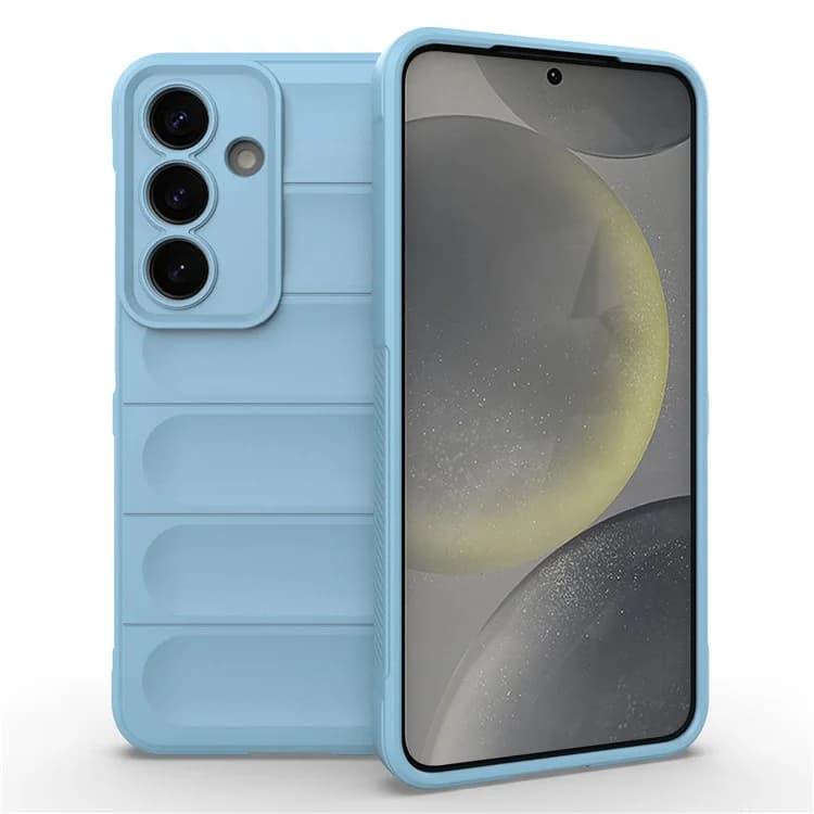 Husa Wave » Samsung Galaxy S25, Grip Microfiber, ShockProof, Baby Blue 1