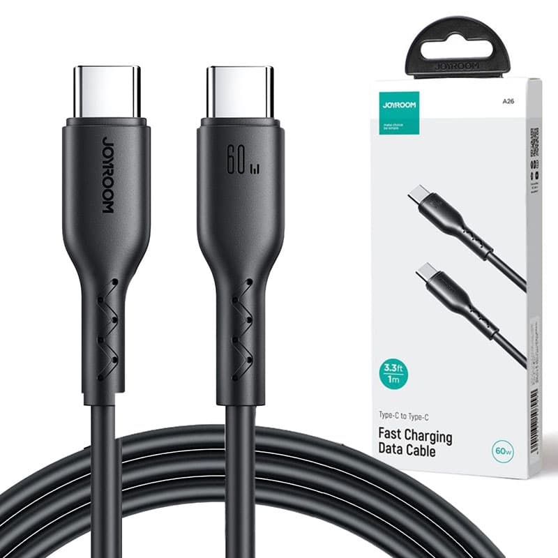 Joyroom (A26-CC3) - Cablu Date si Incarcare, USB-C, PD60W, QC3.0, 3A, 1m, Black 1