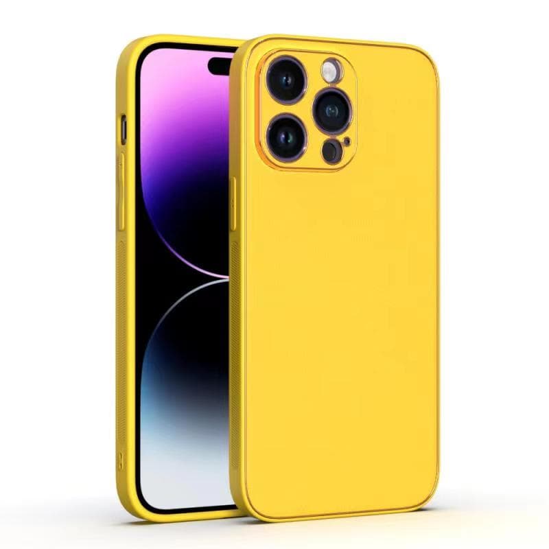 Husa Yolo » iPhone 11 Pro, Eco-Leather, TPU Edge, Yellow 1