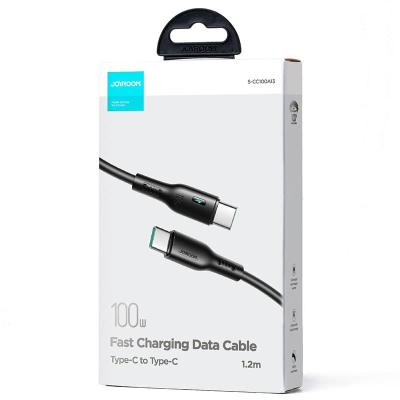 Joyroom (S-CC100A13) - Cablu Date si Incarcare, USB-C, PD100W, QC3.0, 1.2m, Black 1