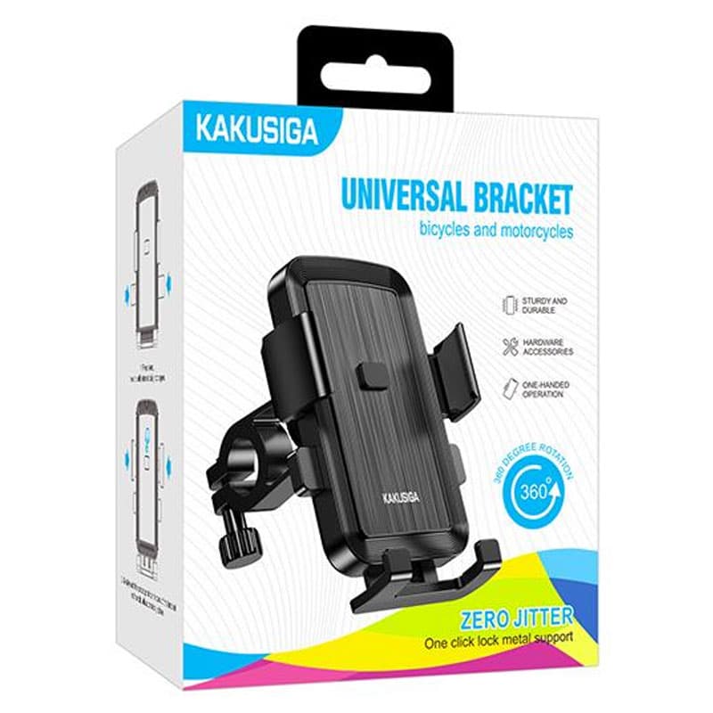 Kaku (KSC-1520) - Suport Moto/Bike, montaj Ghidon, cleme laterale, Black 1