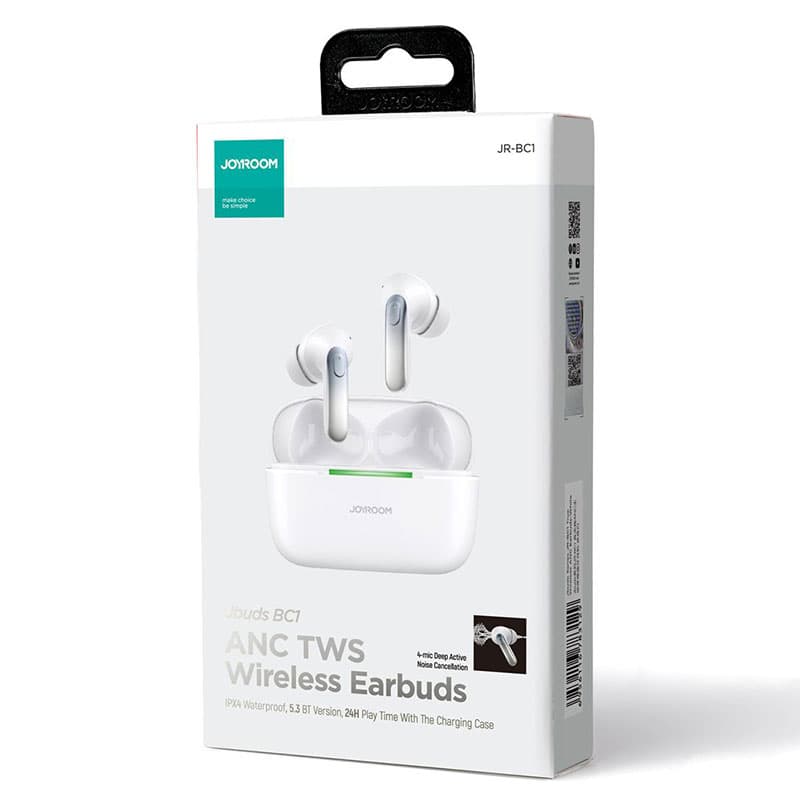 Joyroom (JR-BC1) - Casti Wireless, Ear Buds, BT 5.3, StandBy, 380mAh, White 1