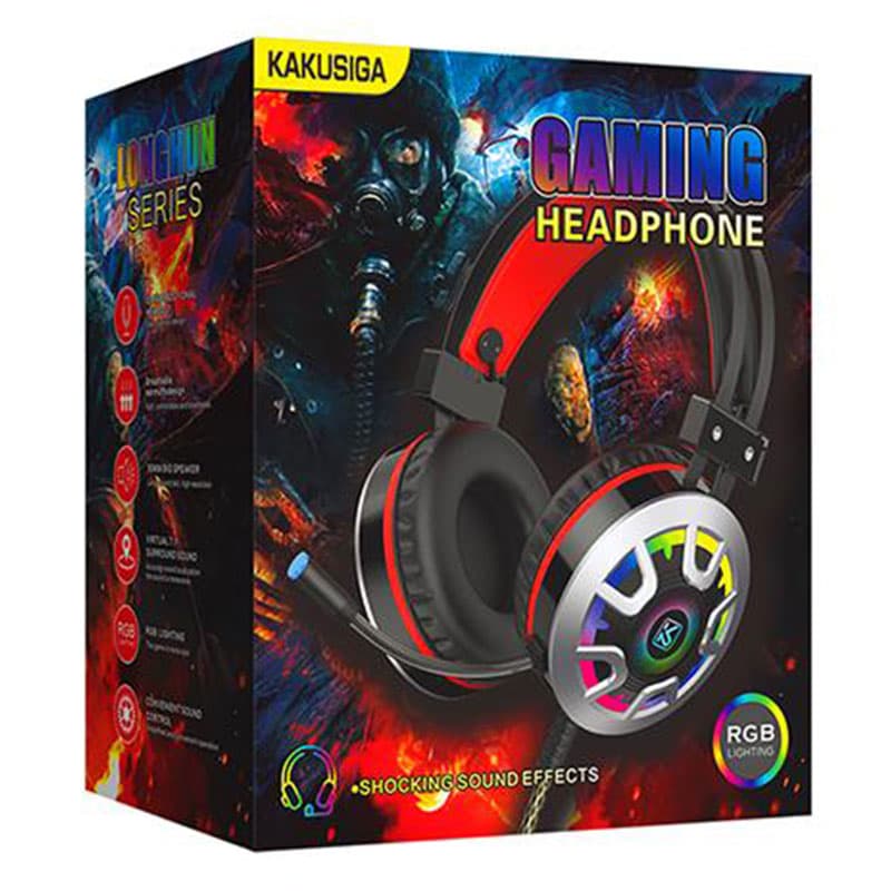 Kaku (KSC-453) - Casti cu Fir, ON Ear, 3.5mm, 1.2m cablu, RGB Light, Black 1