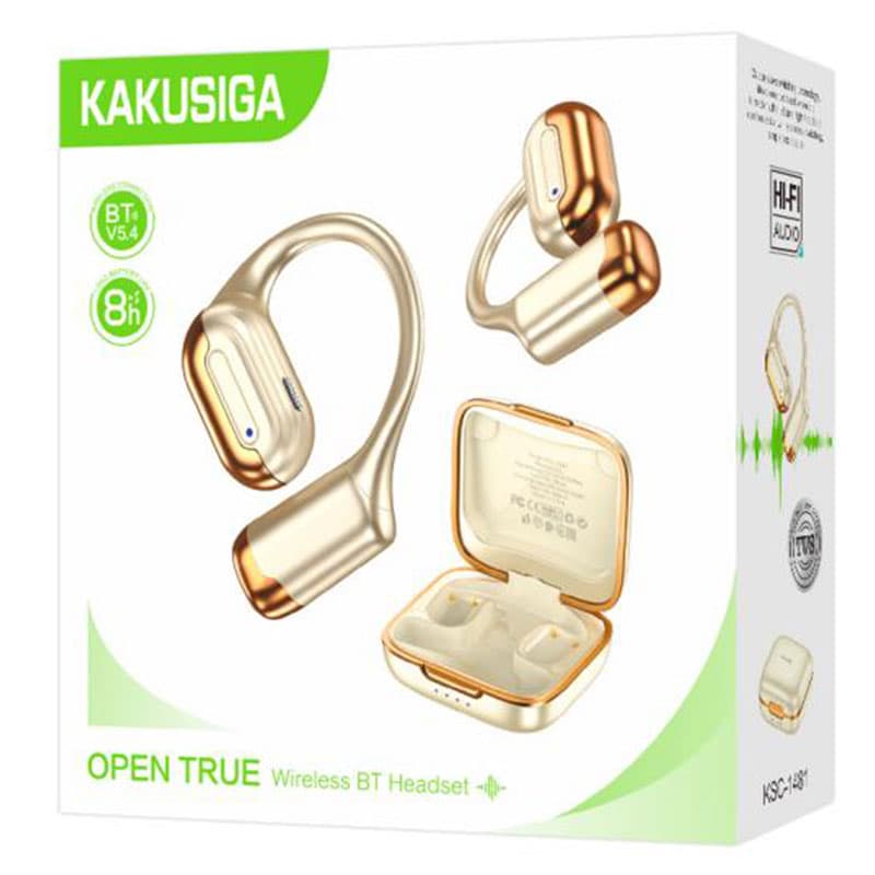 Kaku (KSC-1481) » Casti Wireless, Over-Ear Buds, BT 5.4, 500/40mAh, 8h utilizare, White 1