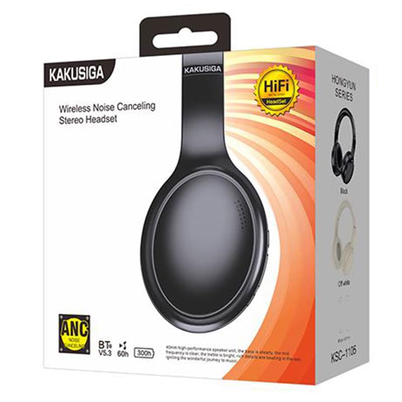 Kaku (KSC-1105) - Casti Wireless, On Ear, BT 5.3, 500mAh, ANC, Black 1