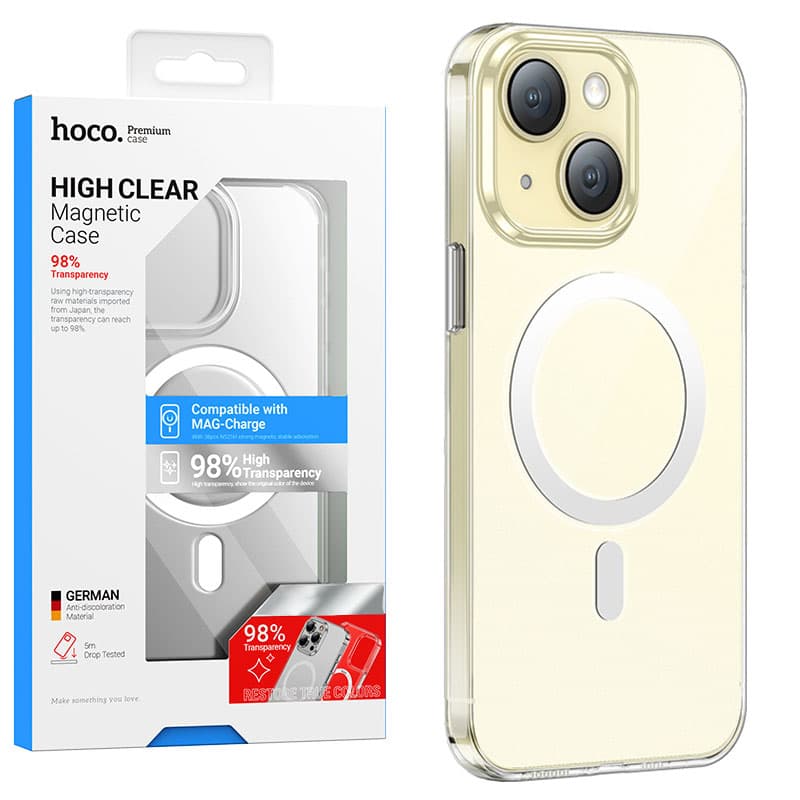 Husa Hoco (AS4) » iPhone 15 Plus - MagSafe, Antidrop, UltraClear 1