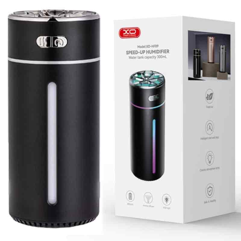 XO (HF09) - Umidificator casa/auto, tiPhone spary, 800mAh, Cool Atmosphere, Black 1