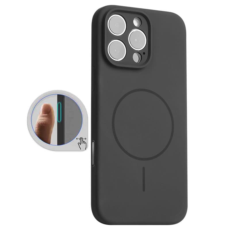 Husa MagThin » iPhone 16 Pro, SoftTouch, Camera Control, TPU, Deep Black 1