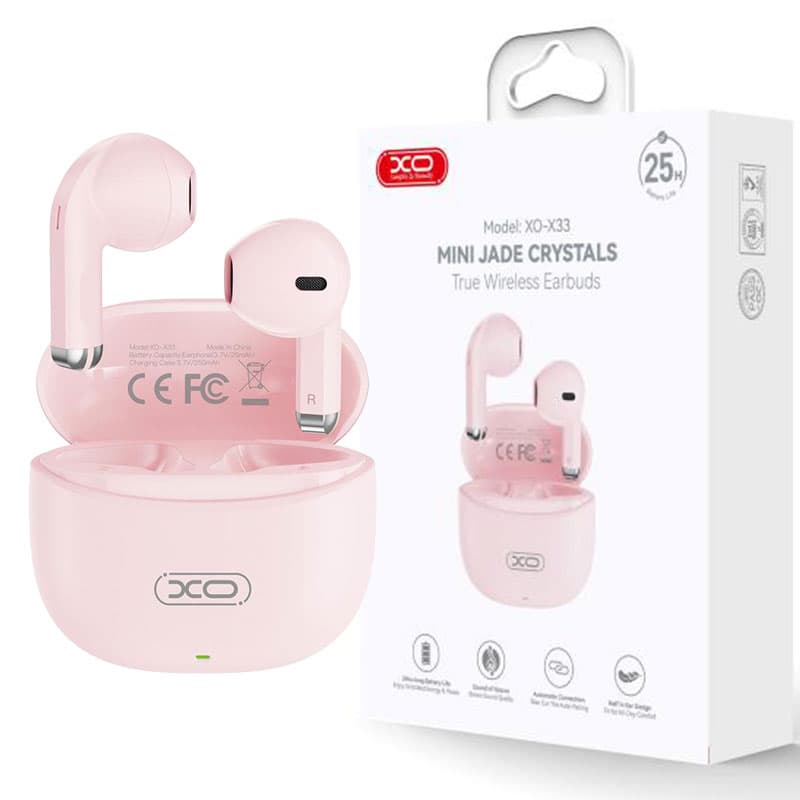 XO (X33) - Casti Wireless, Ear Buds, BT 5.3, 250mAh, Pink 1