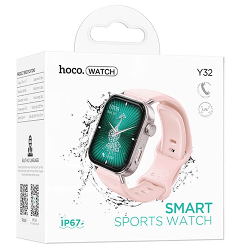 Hoco (Y32) » Ceas SmartWatch, Sport, BT 5.0, Call Function, 225mAh, Pink 1