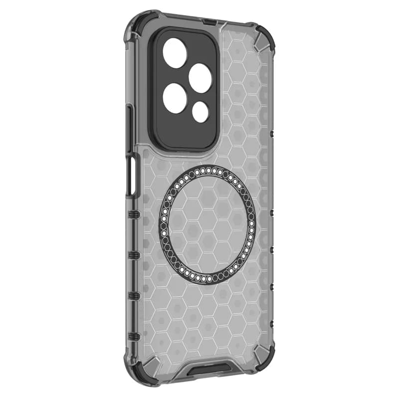 Husa HoneyComb » Honor 400 Lite / X70i, Magnet MagCase, AntiDrOppo Corners, Grey 1