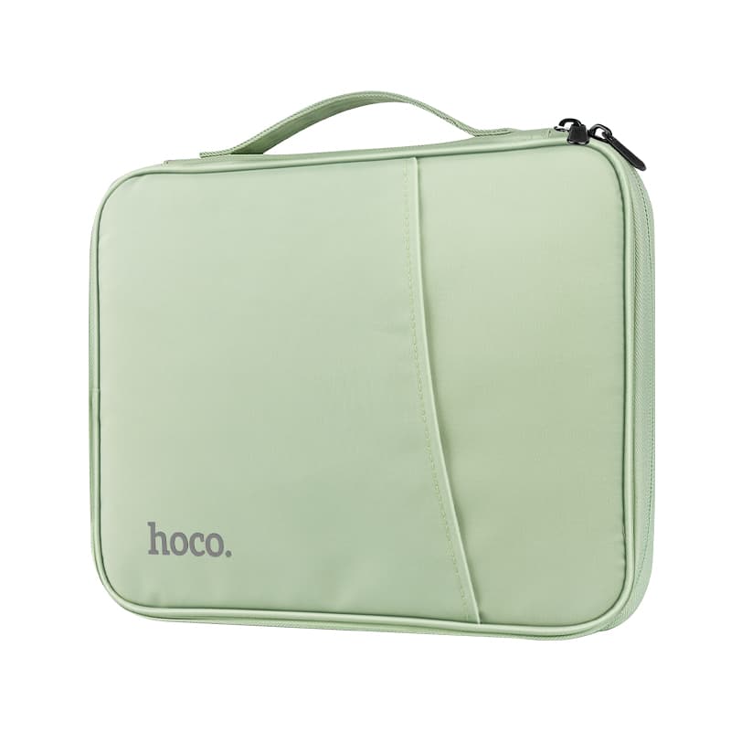 Hoco (GT2) - Geanta pentru laptOppo 10.9", din material textil, cu microfibra, Simple Series, Green 1