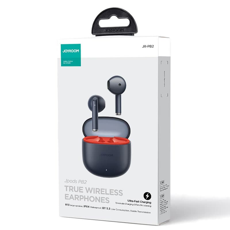 Joyroom (JR-PB2) - Casti Wireless, Ear Buds, BT 5.3, StandBy, 300mAh, Black 1