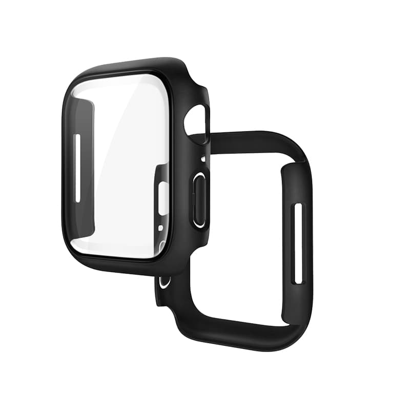 Hoco (WS4) - Rama protectie cu folie integrata, iWatch Series 7/8, PC, (41mm), Black 1