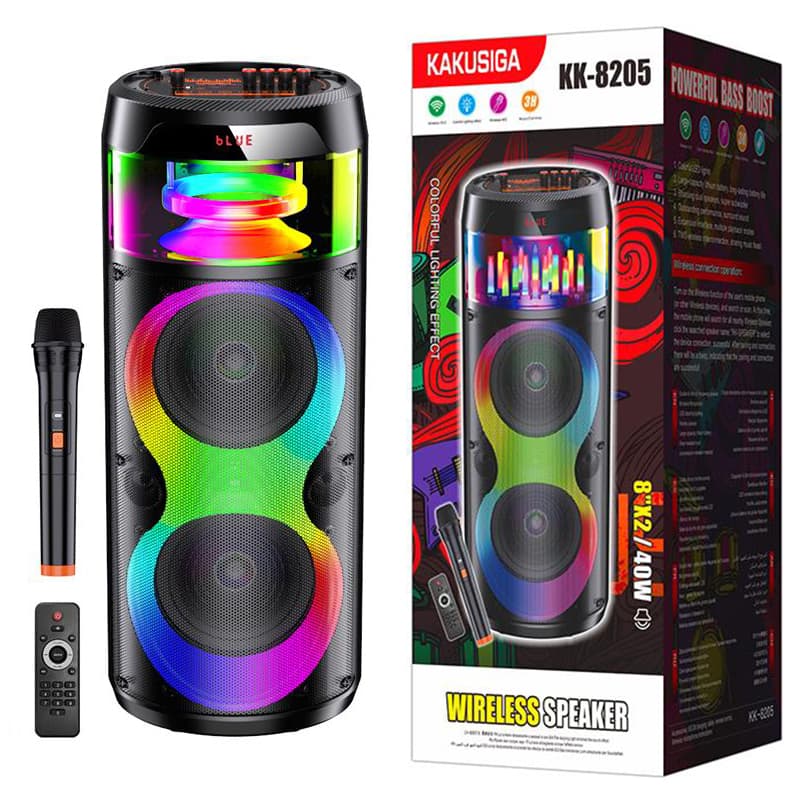 Kaku (KK-8205) - Boxa Portabila, Flames Light LED, 40W, 4800mAh, Black 1