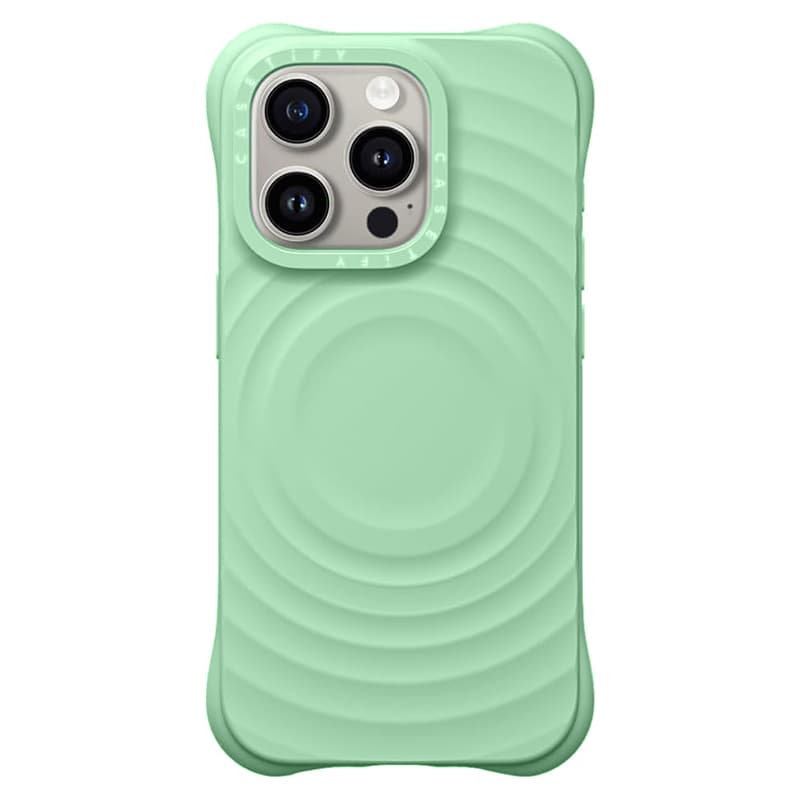 Husa Ripple » iPhone 16 Pro Max, Soft Skin, MagSafe, Light Green 1