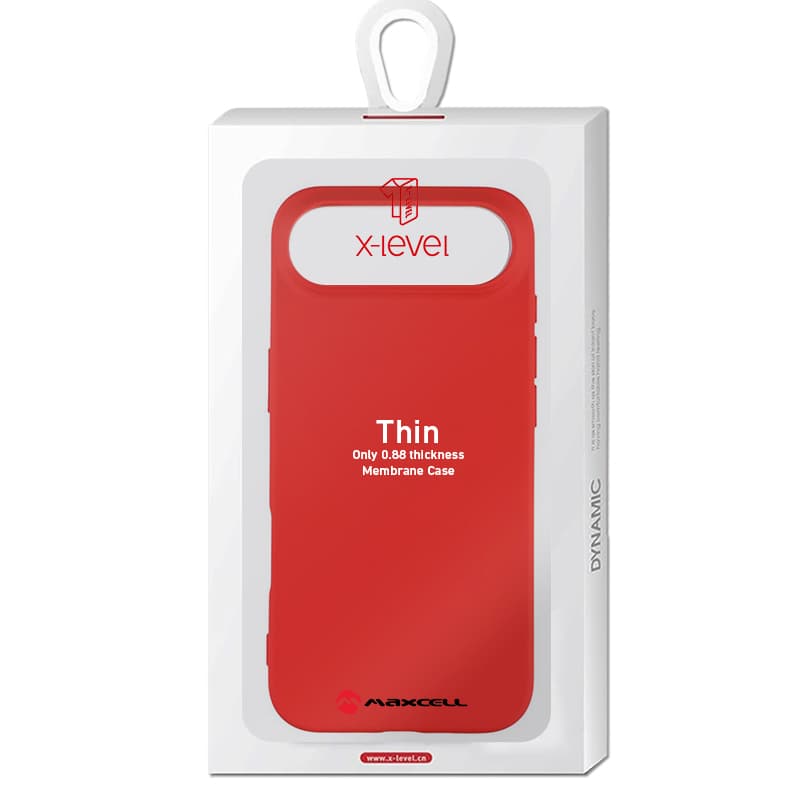 Husa X-Level Thin » iPhone 17 Air, Thin Series, SoftTouch, Red 1