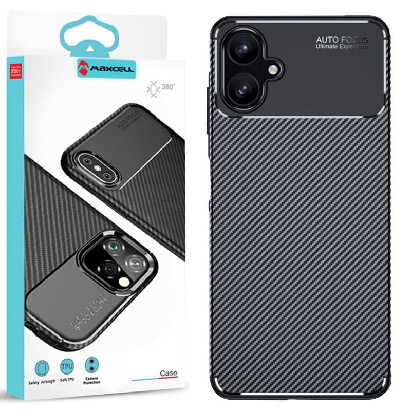 Husa AutoFocus » Samsung A06, Carbon Texture, TPU, Black 1