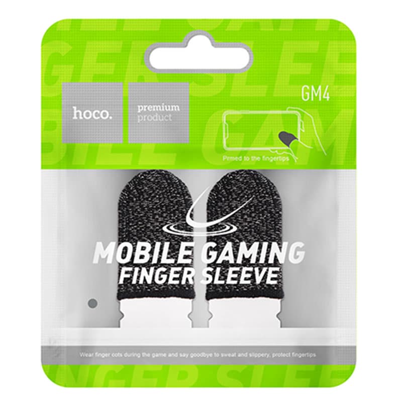 Hoco (GM4) - Degetare antialunecare din fibra conductiva, jocuri, Anti-Condens, Silver